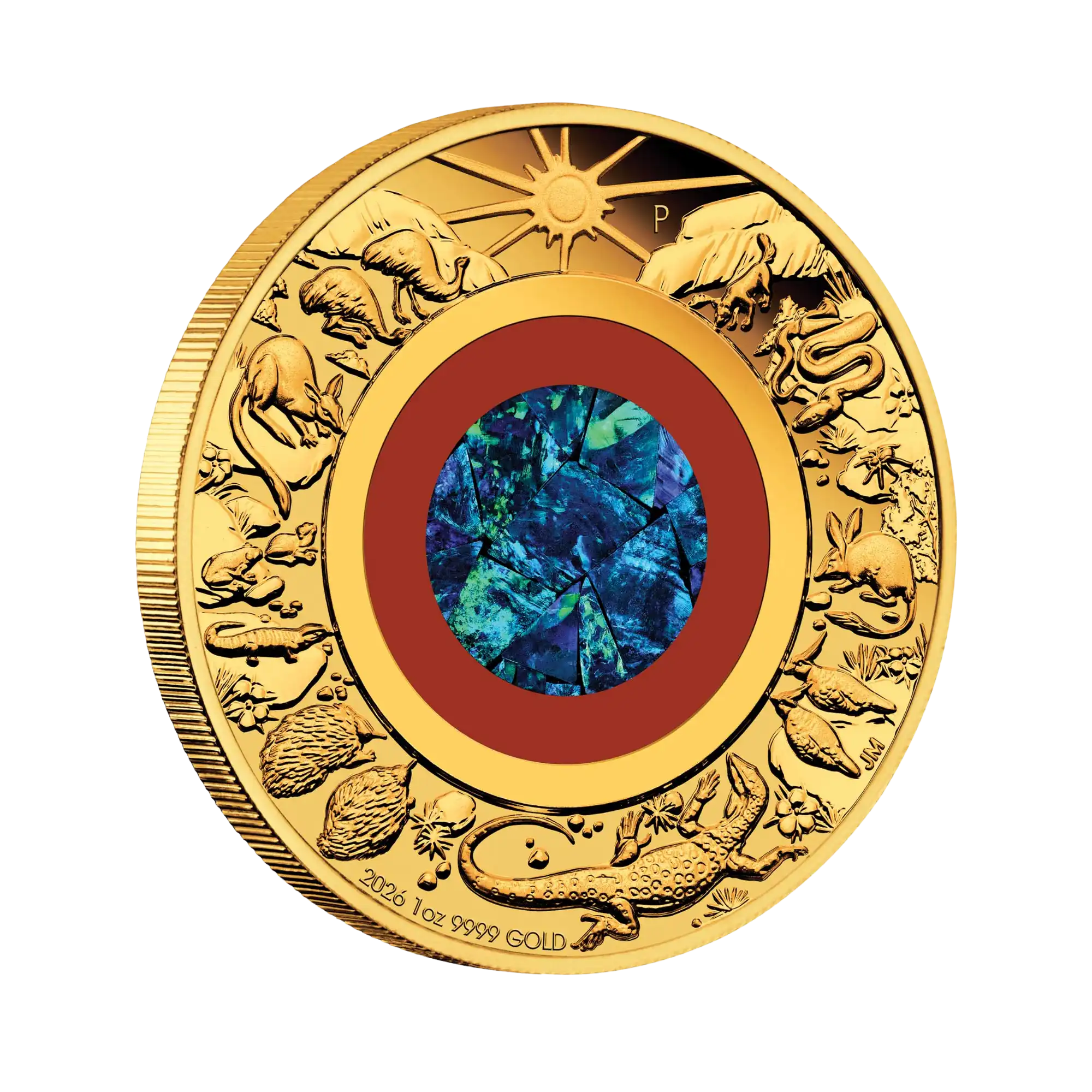 2026 Perth Mint Wonders of Australia Outback 1oz Gold Proof Opal Coin