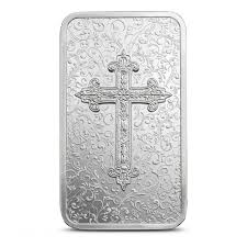 2026 PAMP Christian Cross 1oz Silver & 1g Gold 2 Bar Collection