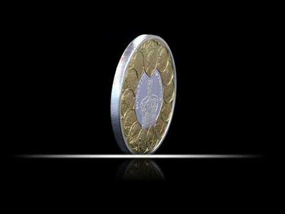 2025 Niue Monarchs of Britain – $1 Gold-Plated 1oz Silver Proof Coin