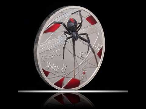 2026 Deadly & Dangerous Redback Spider 1oz Silver Proof Coin