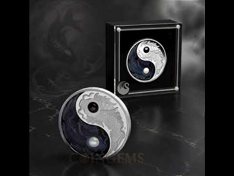 2024 Yin Yang Koi Pearls 5oz Silver Proof Coin