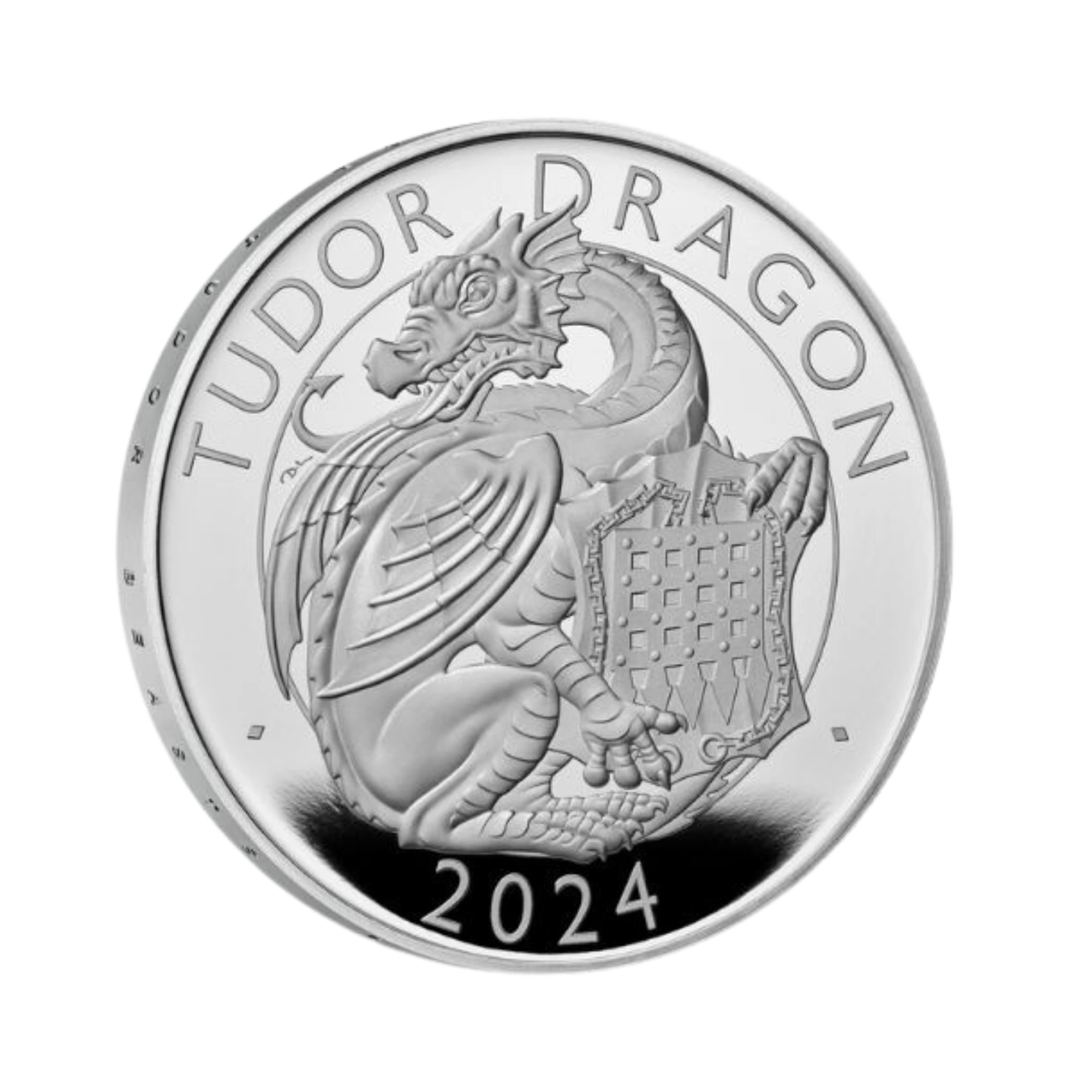 2024 Royal Mint Tudor Beasts Tudor Dragon 1oz Silver Proof Coin