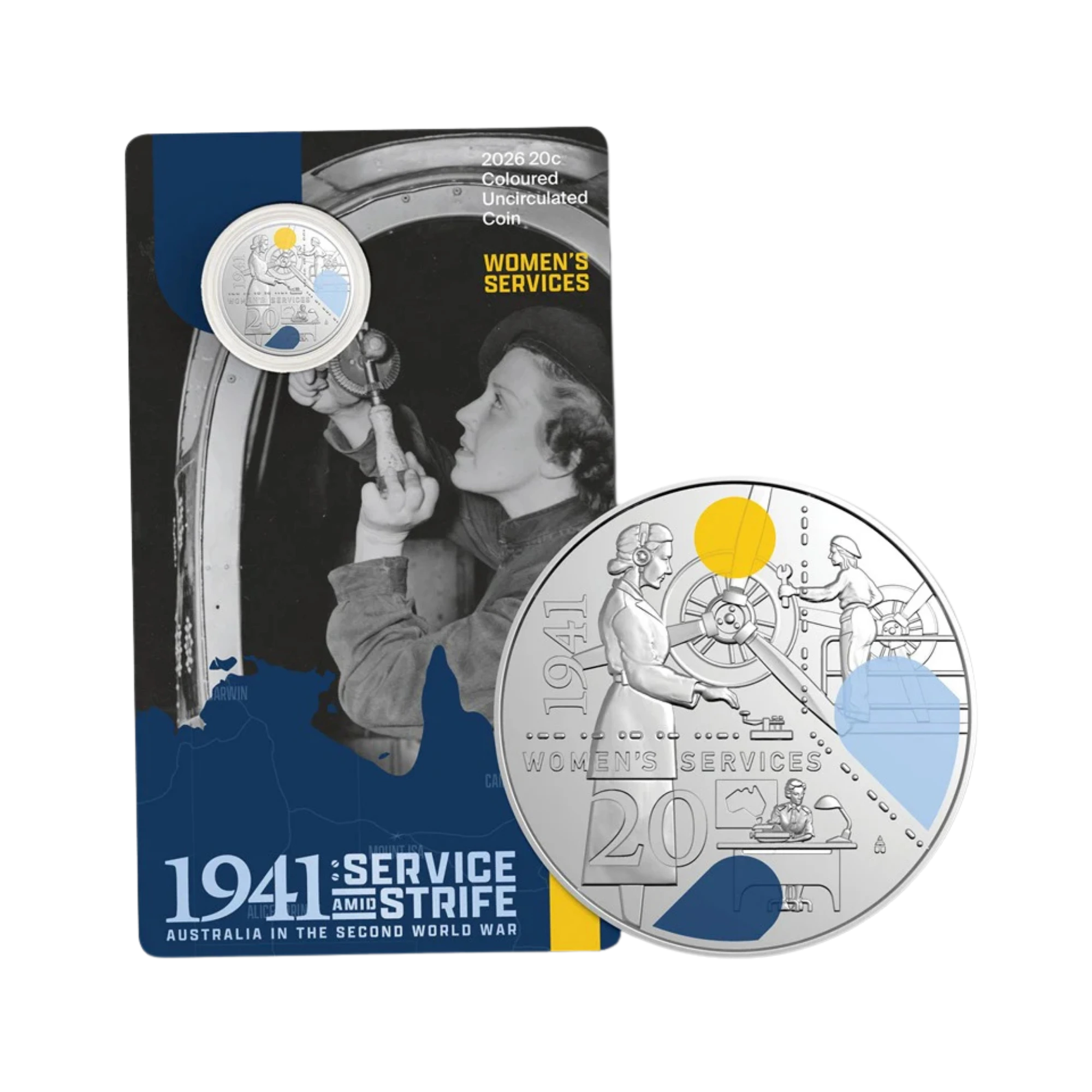 2026 RAM Women’s Services 20c UNC Coloured Coin