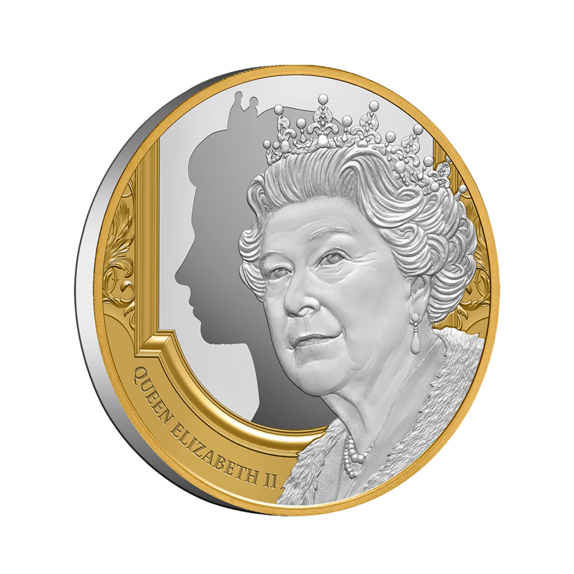 2022 Niue Queen Elizabeth II Tribute 1oz Silver Proof Gold Plated Coin