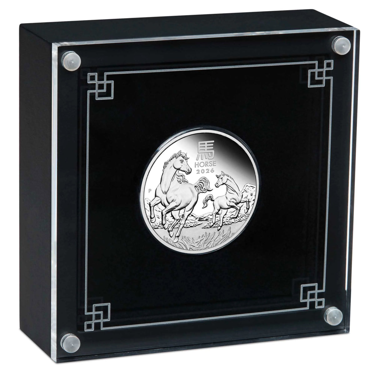 2026 Lunar Horse 1oz Silver Proof, Coloured & Gilded 3 Coin Collection