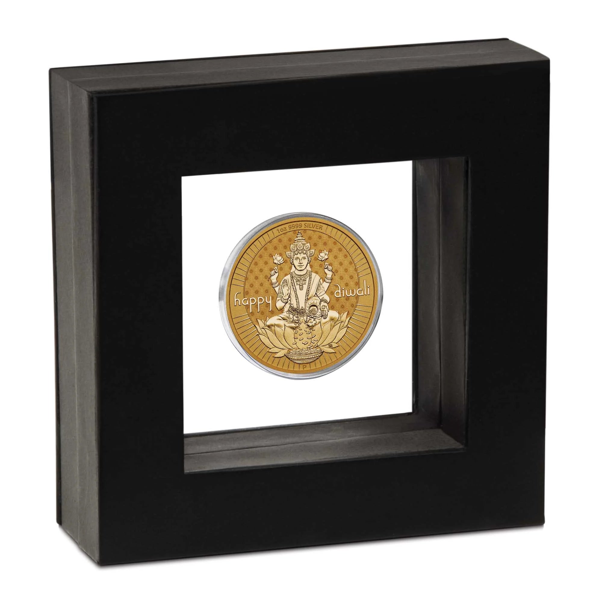 2024 Perth Mint Happy Diwali 1oz Silver Gilded Medallion