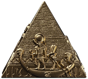 2025 Djibouti Pyramids 6oz of Giza Gilded Edition 3Coin set