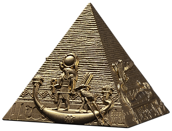 2025 Djibouti Pyramids 6oz of Giza Gilded Edition 3Coin set