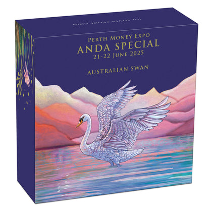 2025 Perth Mint Anda Swan 1oz Silver Proof Coin