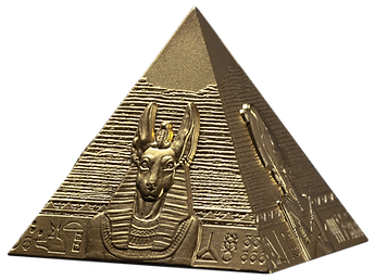 2025 Djibouti Pyramids 6oz of Giza Gilded Edition 3Coin set