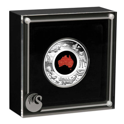 2025 Perth Mint Great Southern Land 1oz Silver Proof Snakeskin Jasper Coin