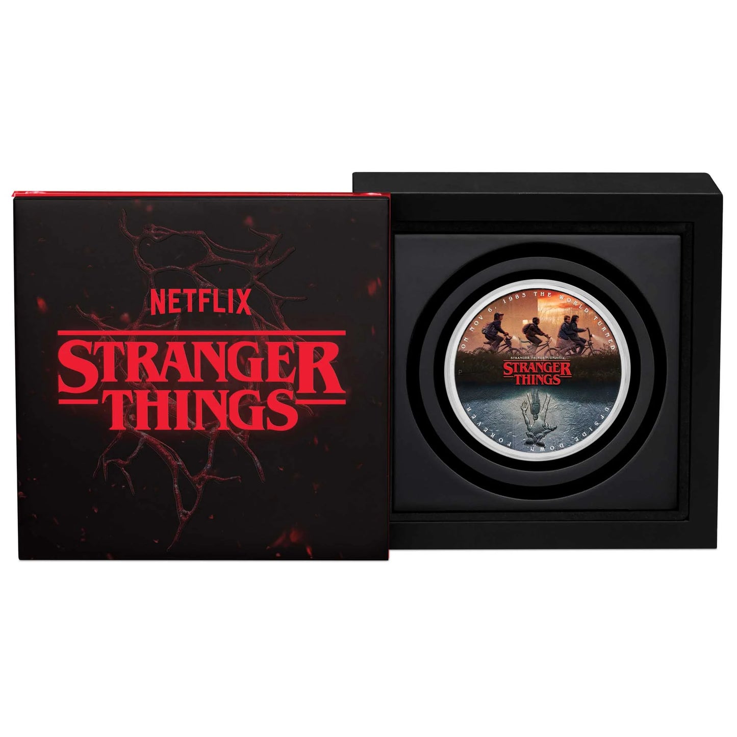 2026 PerthMint Stranger Things - The Upside Down 1oz Silver Coloured Coin