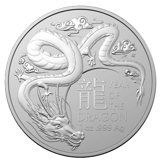 2024 RAM Lunar Dragon 1oz Silver Bullion Coin