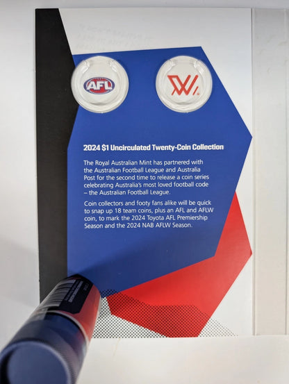 2024 RAM AFL 20-Coin Set in Roll and Book