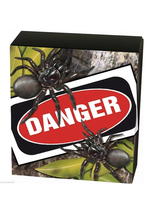 2012 Tuvalu Deadly & Dangerous Funnel Web Spider 1oz Silver Proof Coin