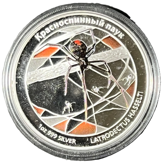 2011 Perth Mint Deadly & Dangerous Redback Spider 1oz Proof Silver Coin