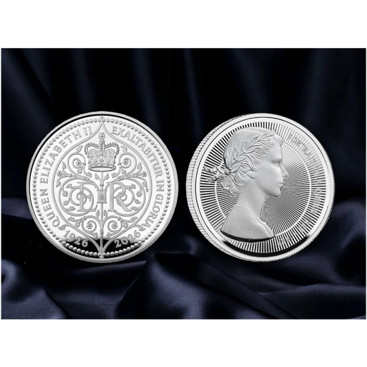 2026 Royal Mint 100th anniversary Birth of Queen Elizabeth Portraits 1oz Silver 2-Coin Collection