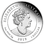 2019 Perth Mint Dragon & Tiger 1oz Silver Proof Coin