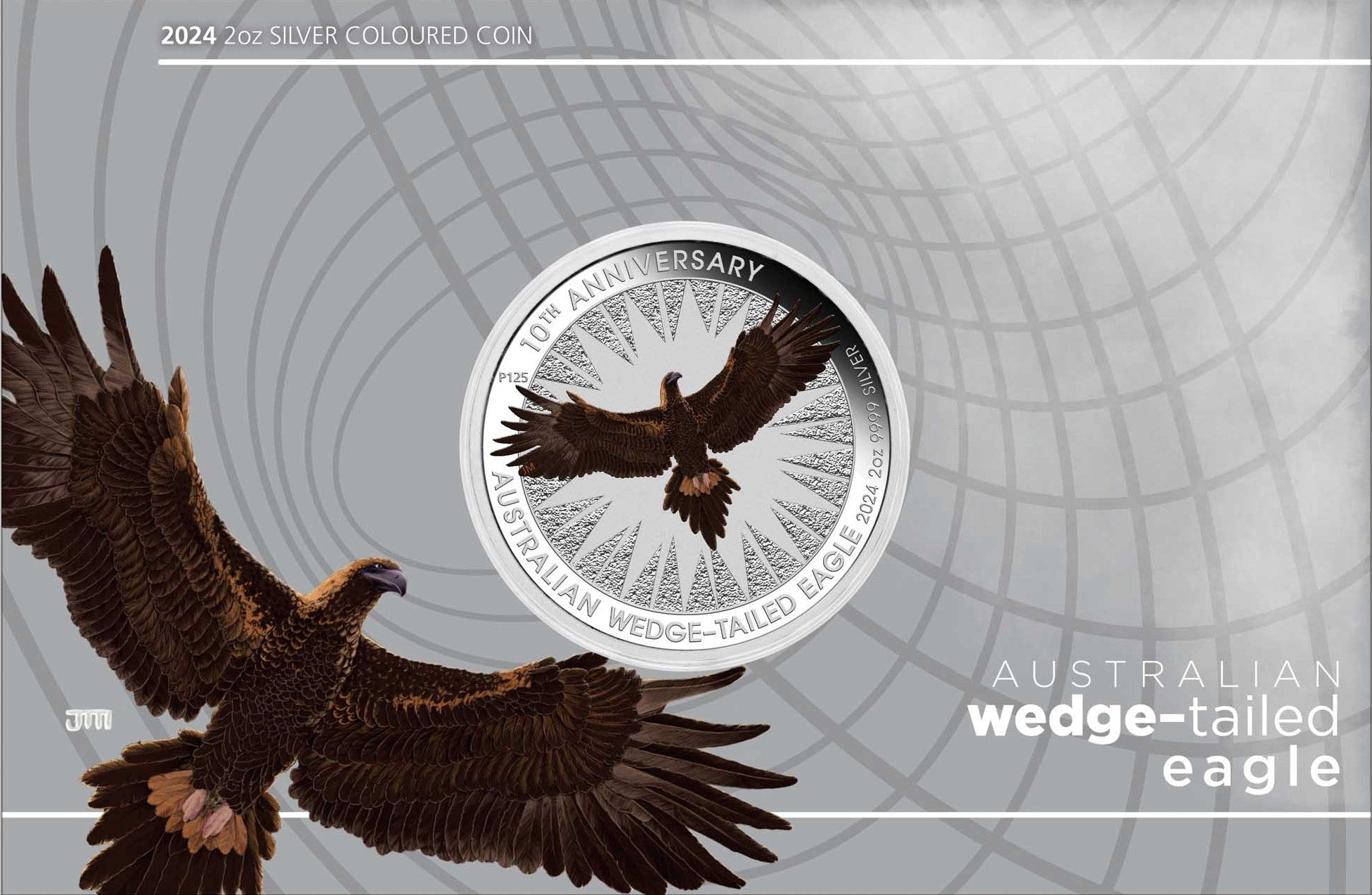 2024 Australian Wedge-Tailed Eagle 10th Anniversary 2oz Silver
