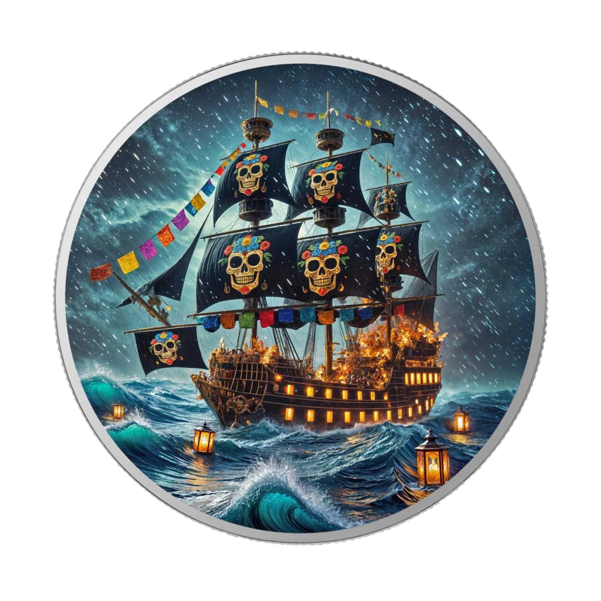 2024 Mexico Dia De Los Muertos Corsair 1oz Silver Coin
