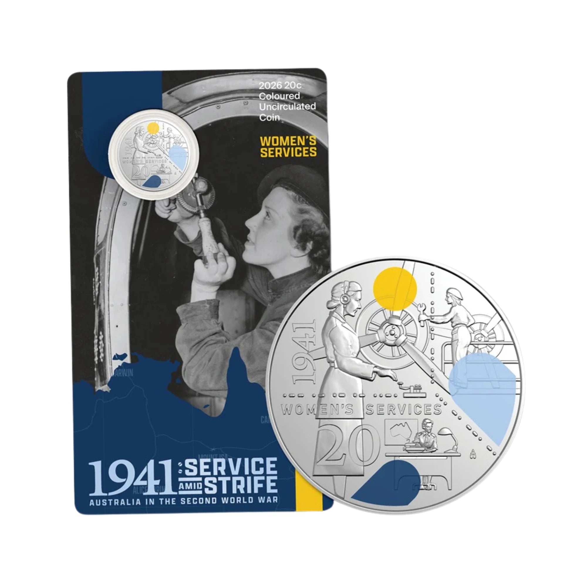 2026 RAM Women’s Services 20c UNC Coloured Coin