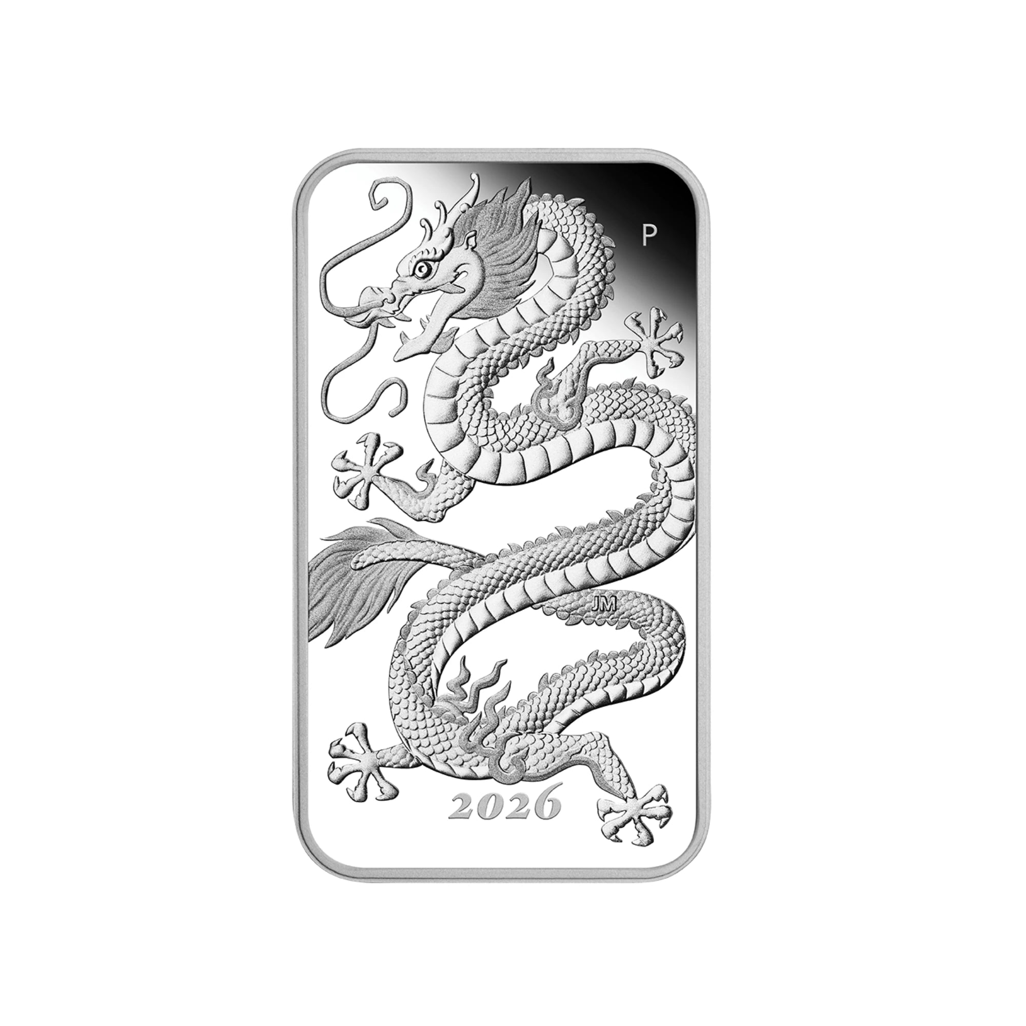 2026 Perth Mint Dragon 1oz Silver Proof Rectangular Bar