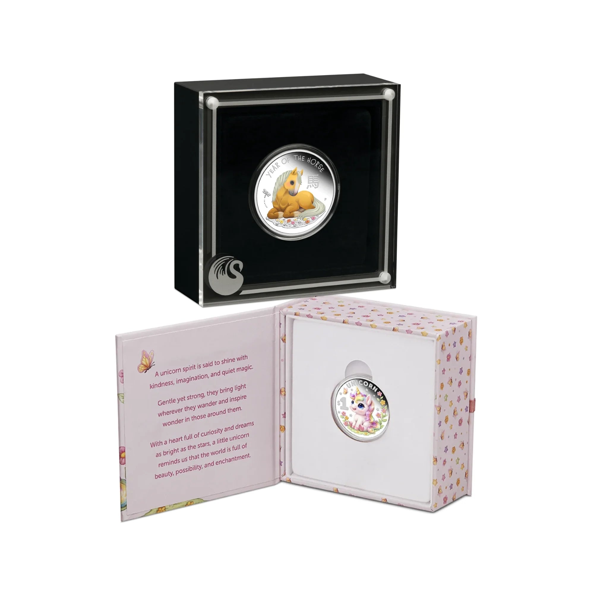2026 Baby Horse & Baby Unicorn 1/2oz Silver Proof 2 Coin Collection