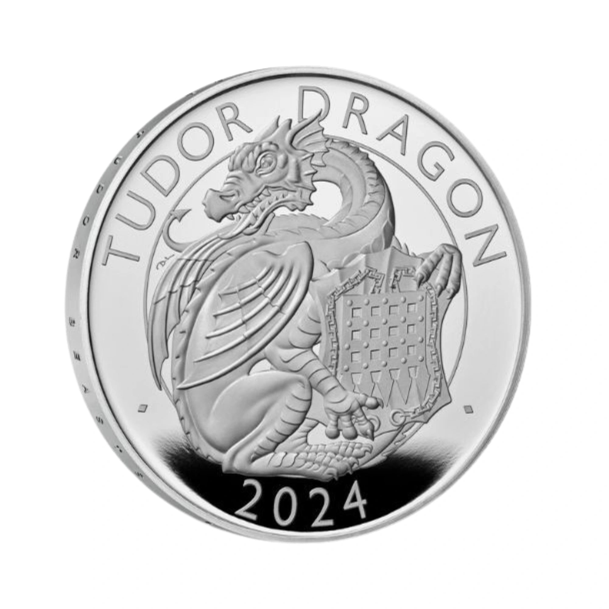 2024 Royal Mint Tudor Beasts Tudor Dragon 1oz Silver Proof Coin