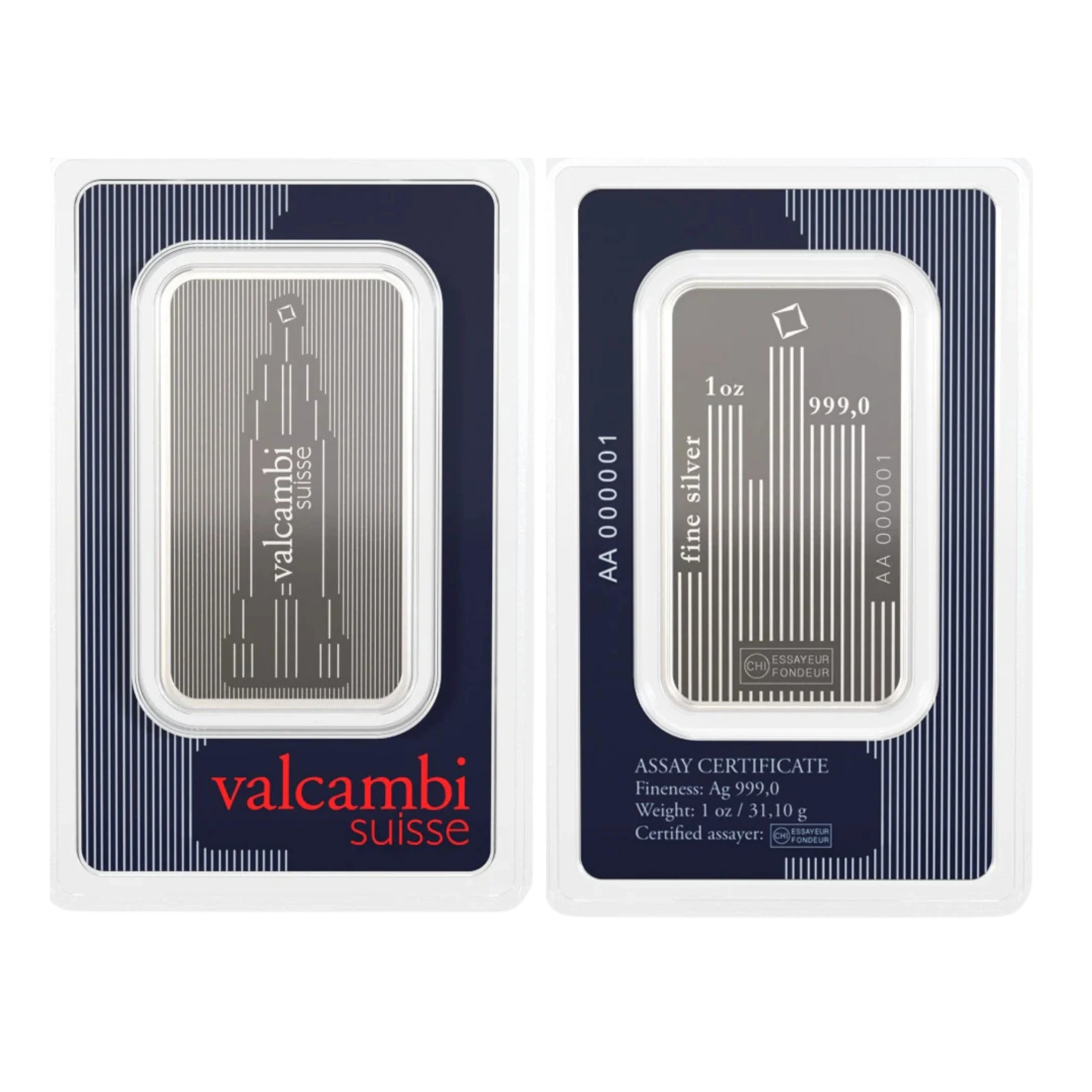 Valcambi Skyline 1oz Silver Bullion Bar